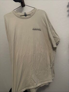 Men's Cream Colorado Short Sleeve Tee